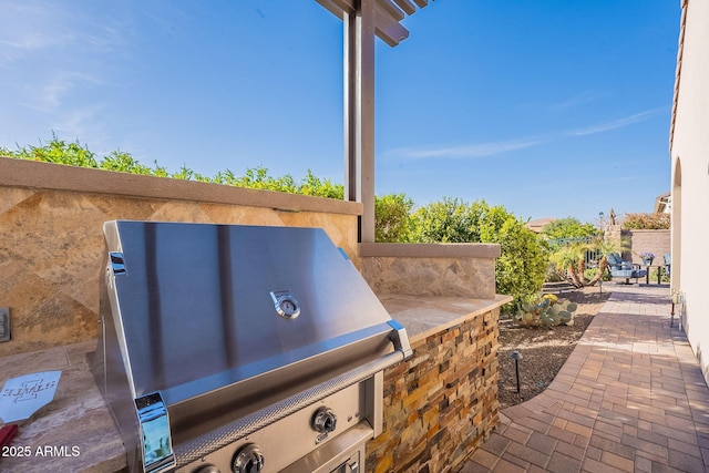 view of patio / terrace with grilling area