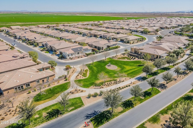 aerial view featuring a residential view