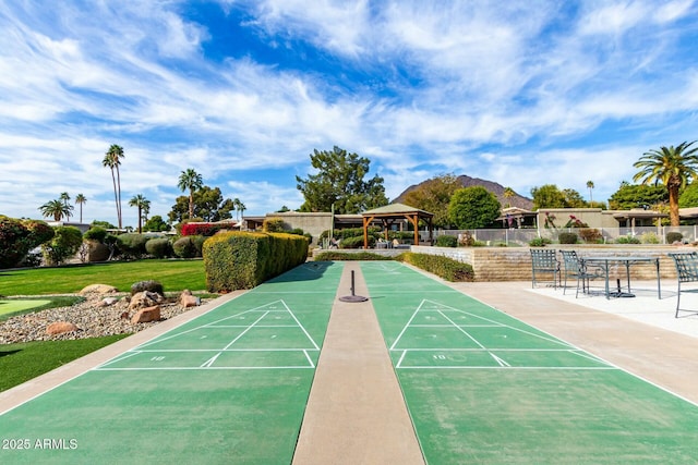 view of property's community featuring a gazebo