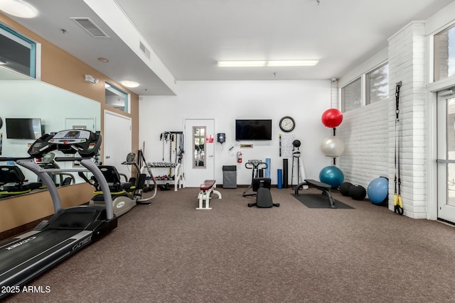 view of exercise room