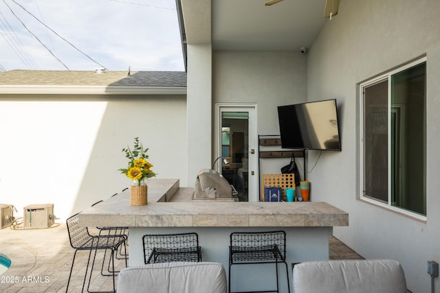 6450 E Vernon Ave, Scottsdale, AZ 85257 - view of patio / terrace with a ceiling fan
