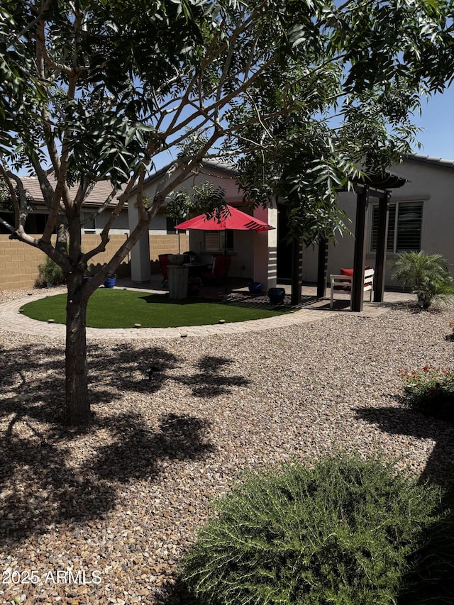 10704 E Twister Ave, Mesa, AZ 85212 - view of yard featuring a patio