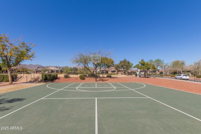 view of sport court featuring community basketball court