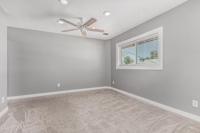 18 E Hermosa Dr Unit 18, Tempe, AZ 85282 - carpeted spare room featuring a ceiling fan and recessed lighting