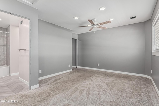 18 E Hermosa Dr Unit 18, Tempe, AZ 85282 - unfurnished bedroom with carpet flooring, recessed lighting, and ceiling fan