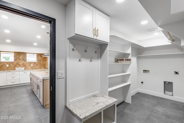 3011 E John Cabot Dr, Phoenix, AZ 85032 - mudroom with baseboards and recessed lighting