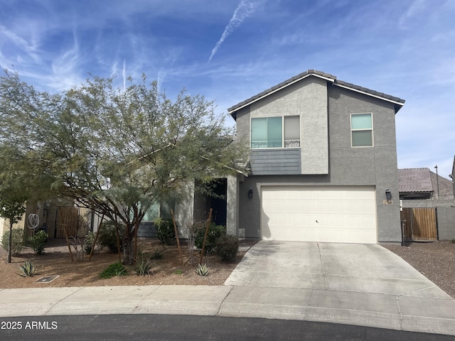 2364 N 212th Ave, Buckeye, AZ 85396 - view of front facade featuring stucco siding, concrete driveway, and a garage
