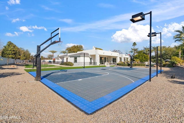 view of basketball court