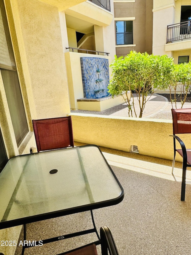 view of balcony
