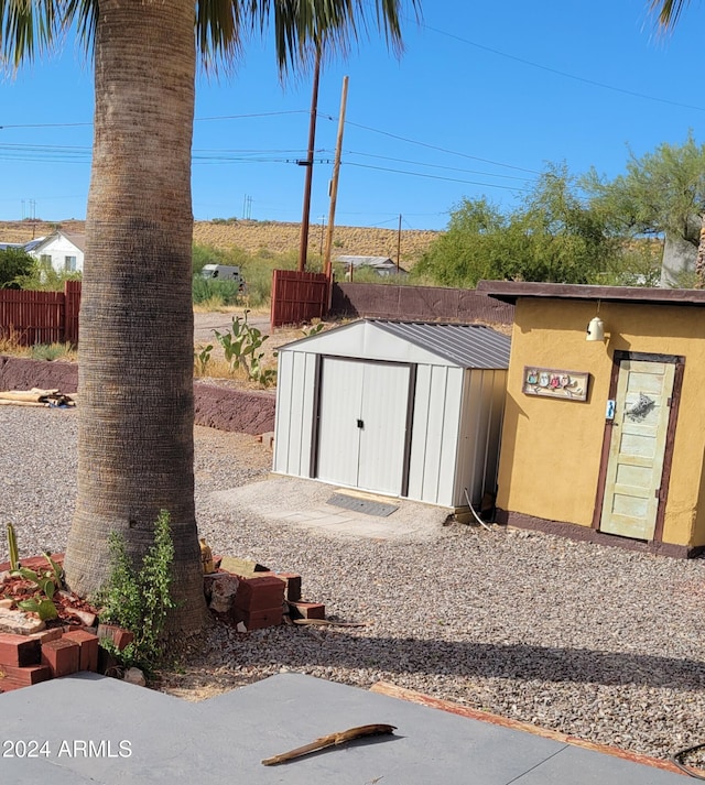 225 N Lobb Ave, Superior, AZ 85173 - view of shed with fence
