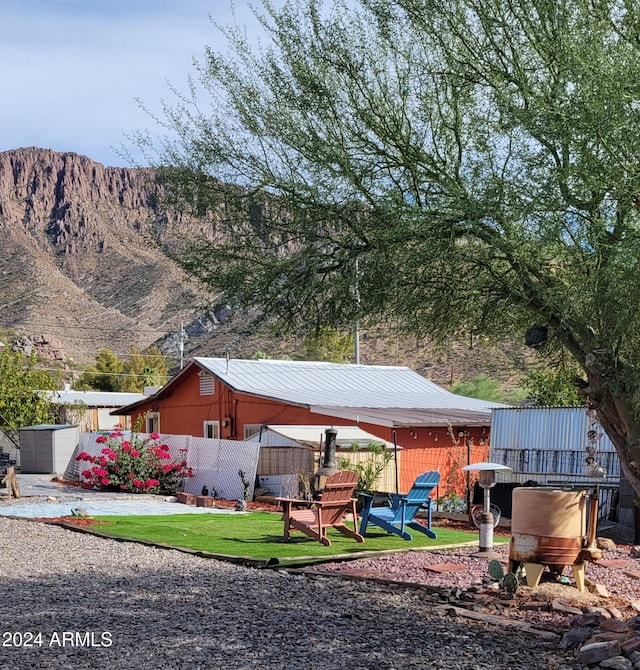 225 N Lobb Ave, Superior, AZ 85173 - exterior space with a mountain view