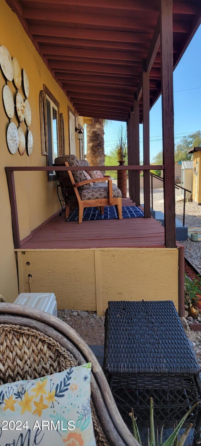 225 N Lobb Ave, Superior, AZ 85173 - view of patio featuring a wooden deck