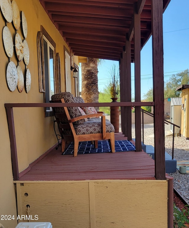 225 N Lobb Ave, Superior, AZ 85173 - view of wooden terrace