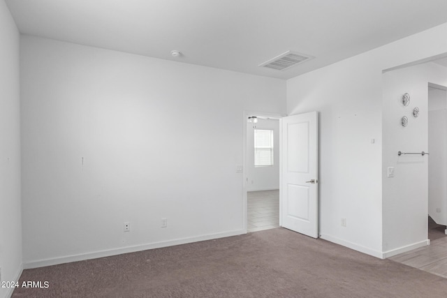 view of carpeted empty room