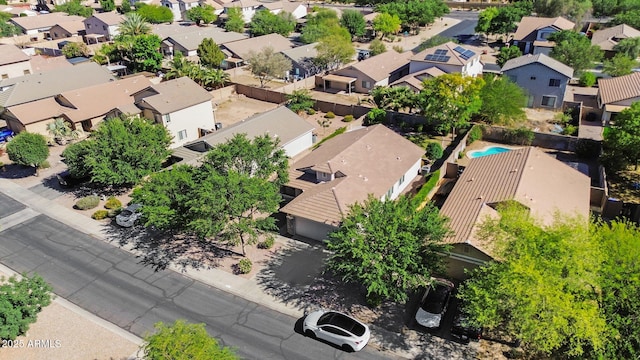 aerial perspective of suburban area