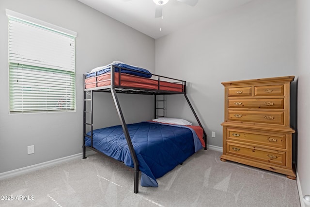 1036 W Siebold Tree Ave, Queen Creek, AZ 85140 - bedroom featuring carpet floors, baseboards, and ceiling fan