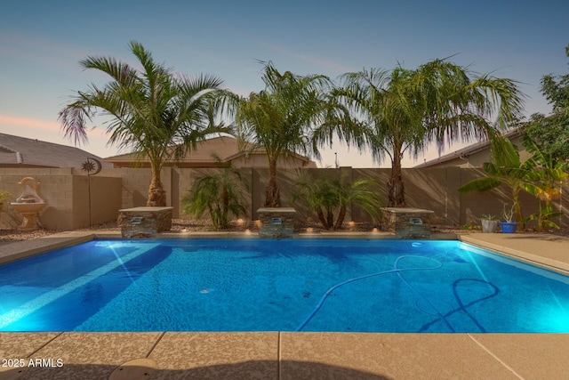 1036 W Siebold Tree Ave, Queen Creek, AZ 85140 - view of swimming pool with a fenced backyard