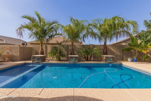1036 W Siebold Tree Ave, Queen Creek, AZ 85140 - view of swimming pool with a fenced backyard