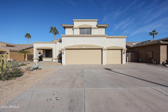 view of front of home featuring a garage