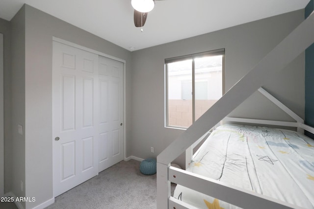 738 W Kingman Dr, Casa Grande, AZ 85122 - carpeted bedroom featuring a ceiling fan and baseboards