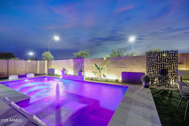 738 W Kingman Dr, Casa Grande, AZ 85122 - view of swimming pool with a fenced in pool and a fenced backyard