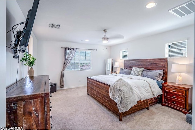 32047 N 125th Ave, Peoria, AZ 85383 - carpeted bedroom with recessed lighting, ceiling fan, and baseboards