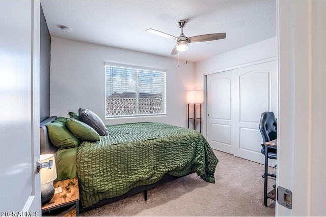 32047 N 125th Ave, Peoria, AZ 85383 - carpeted bedroom featuring a closet and a ceiling fan