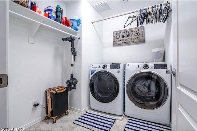 32047 N 125th Ave, Peoria, AZ 85383 - laundry room featuring independent washer and dryer and baseboards