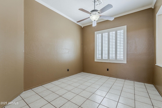 1391 W Windhaven Ave, Gilbert, AZ 85233 - empty room featuring crown molding and a ceiling fan
