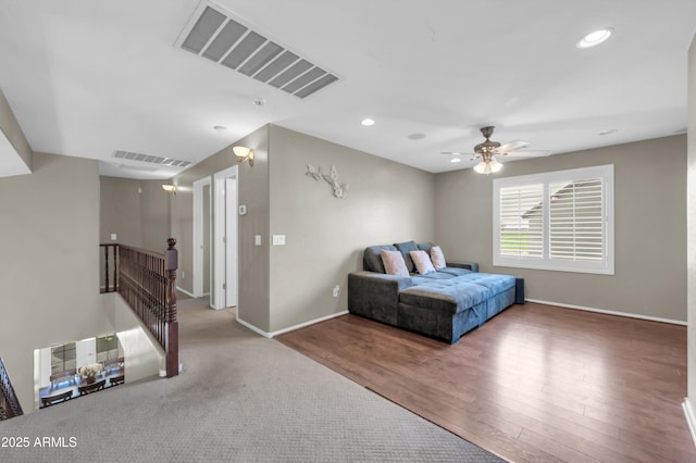 2016 S 102nd Ln, Tolleson, AZ 85353 - bedroom with baseboards, wood finished floors, recessed lighting, and ceiling fan
