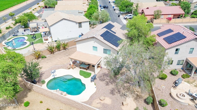 2016 S 102nd Ln, Tolleson, AZ 85353 - aerial perspective of suburban area with a pool