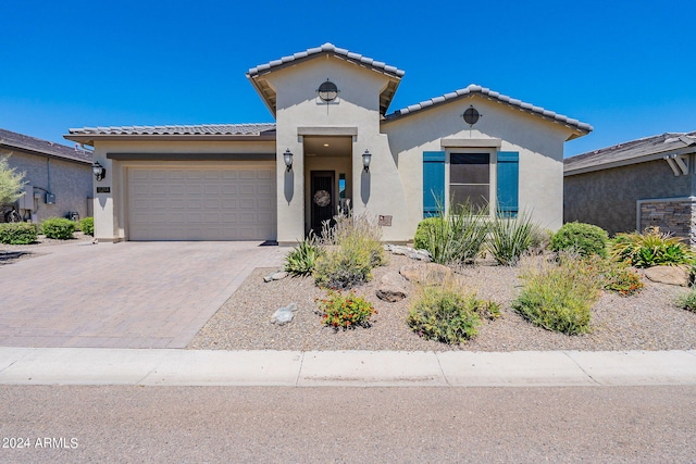 view of front of house featuring a garage