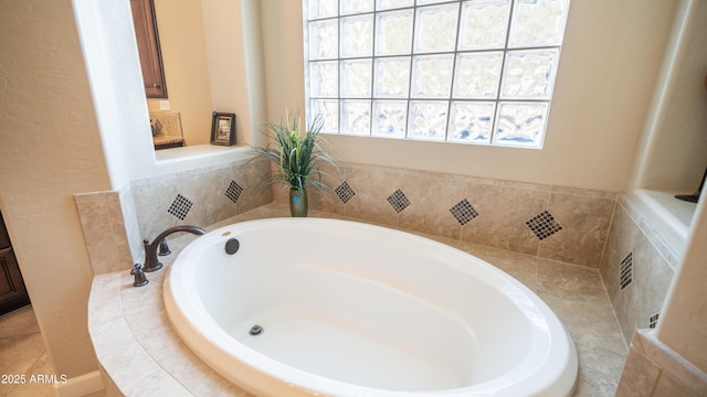 bathroom with a bath