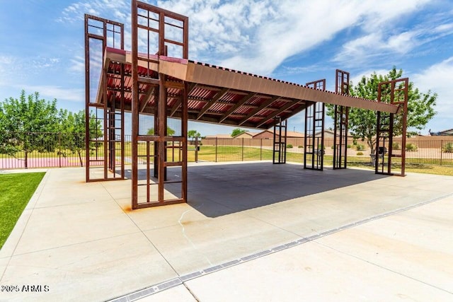 view of home's community featuring a playground