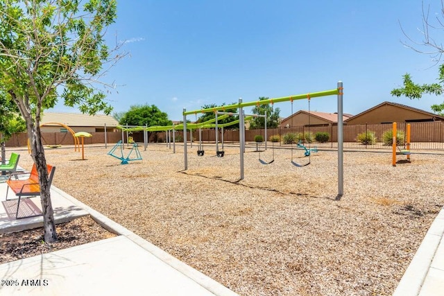 view of jungle gym