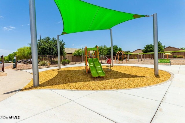 view of jungle gym