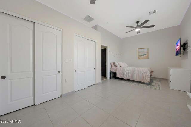 25454 N 73rd Ave, Peoria, AZ 85383 - unfurnished bedroom featuring a ceiling fan, baseboards, and visible vents