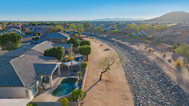 25454 N 73rd Ave, Peoria, AZ 85383 - drone / aerial view featuring a mountain view and a residential view