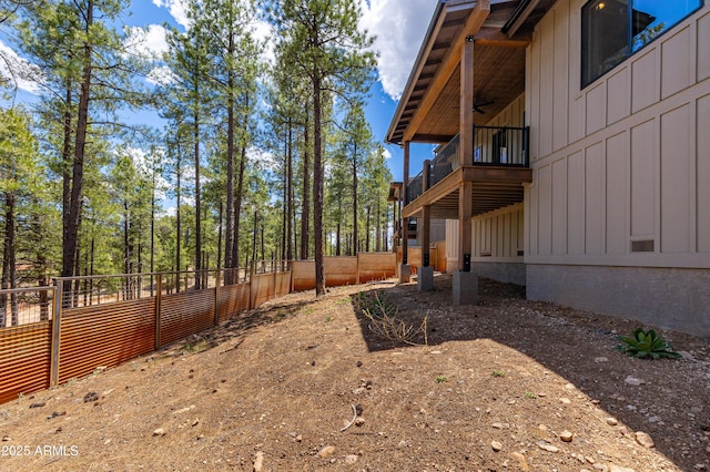 2582 S Cottonrose Ln, Flagstaff, AZ 86001 - fenced backyard with a balcony
