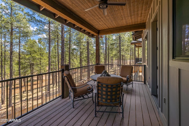 2582 S Cottonrose Ln, Flagstaff, AZ 86001 - sunroom featuring ceiling fan