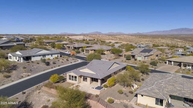 aerial view featuring a mountain view