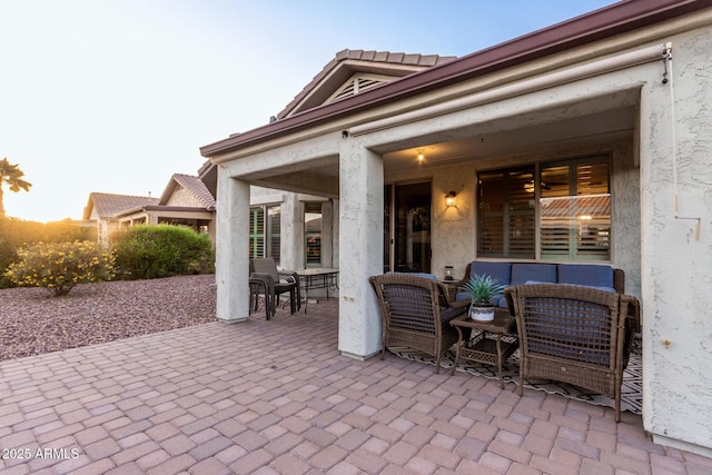 view of patio / terrace with outdoor lounge area