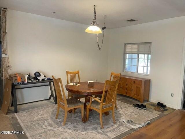 22744 E Carla Vista Dr, Mesa, AZ 85212 - dining area featuring visible vents and wood finished floors
