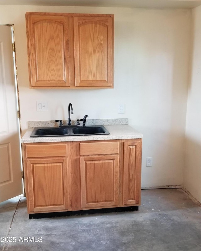 22744 E Carla Vista Dr, Mesa, AZ 85212 - bar featuring unfinished concrete floors and a sink