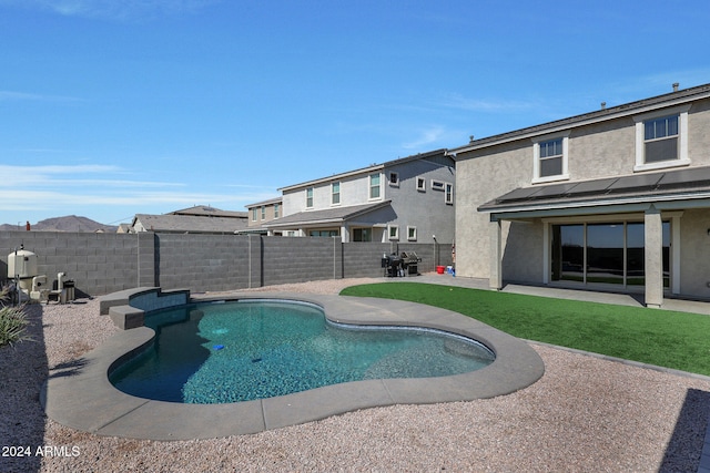 view of pool with a patio