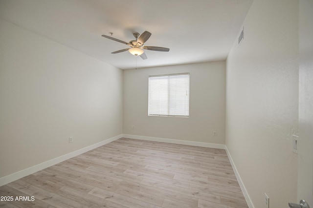 615 E Portland St Unit 261, Phoenix, AZ 85004 - spare room featuring a ceiling fan and light wood-style floors