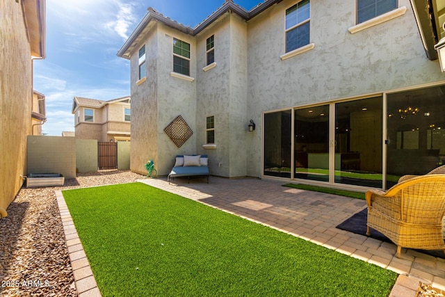 3910 E Turley St, Gilbert, AZ 85295 - rear view of house featuring a patio and stucco siding