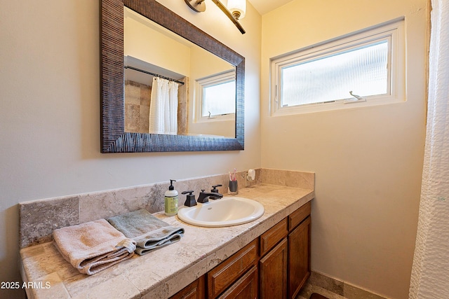 bathroom featuring vanity