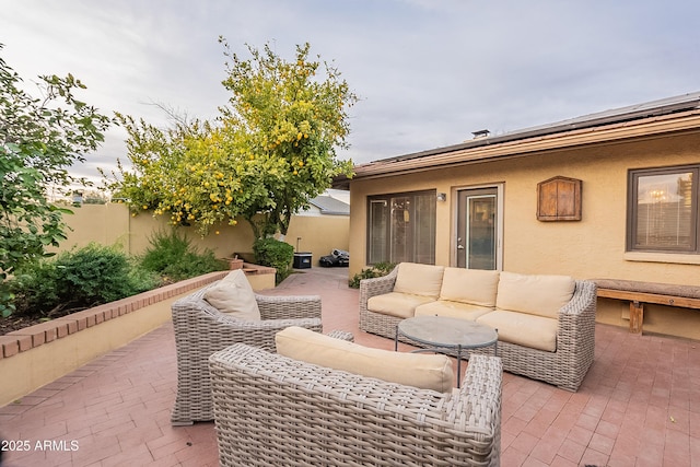 view of patio / terrace featuring outdoor lounge area