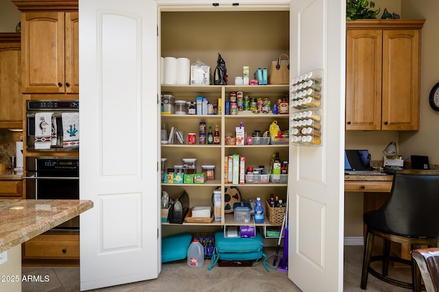 view of pantry